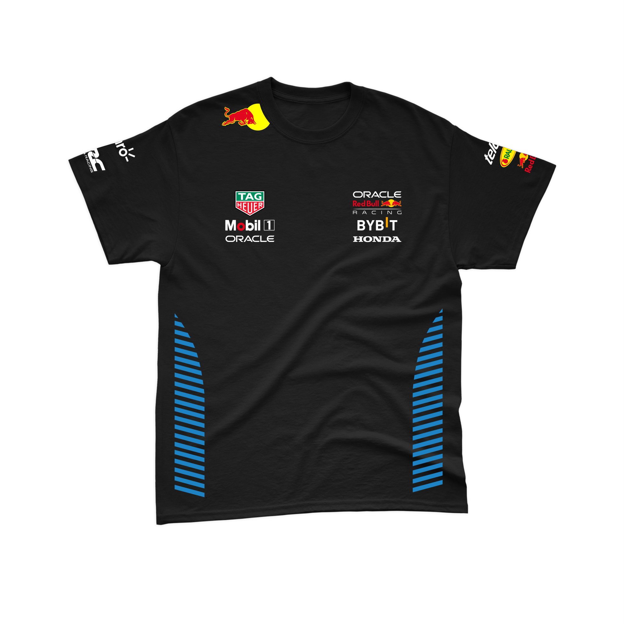 Camiseta Algodão Red Bull Racing 2024 Preta