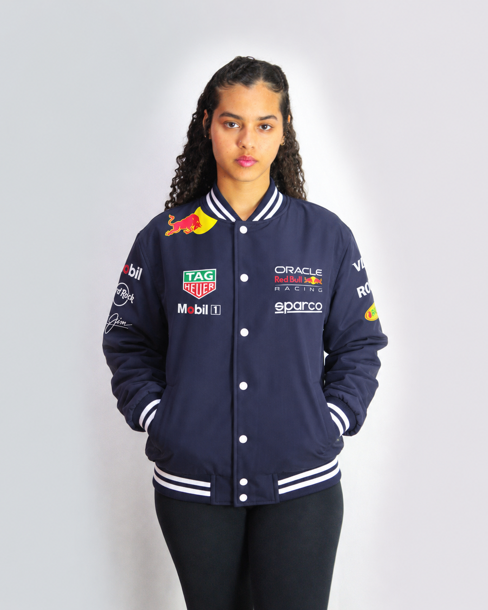 Jaqueta Red Bull Equipe 2025 Azul Marinho