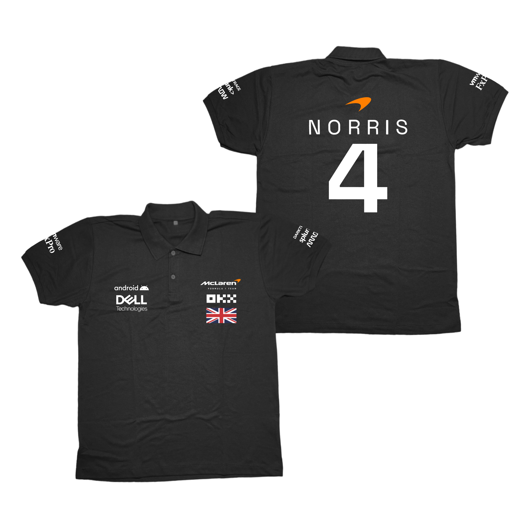 Camisa Polo Lando Norris Mclaren 2024 Preta