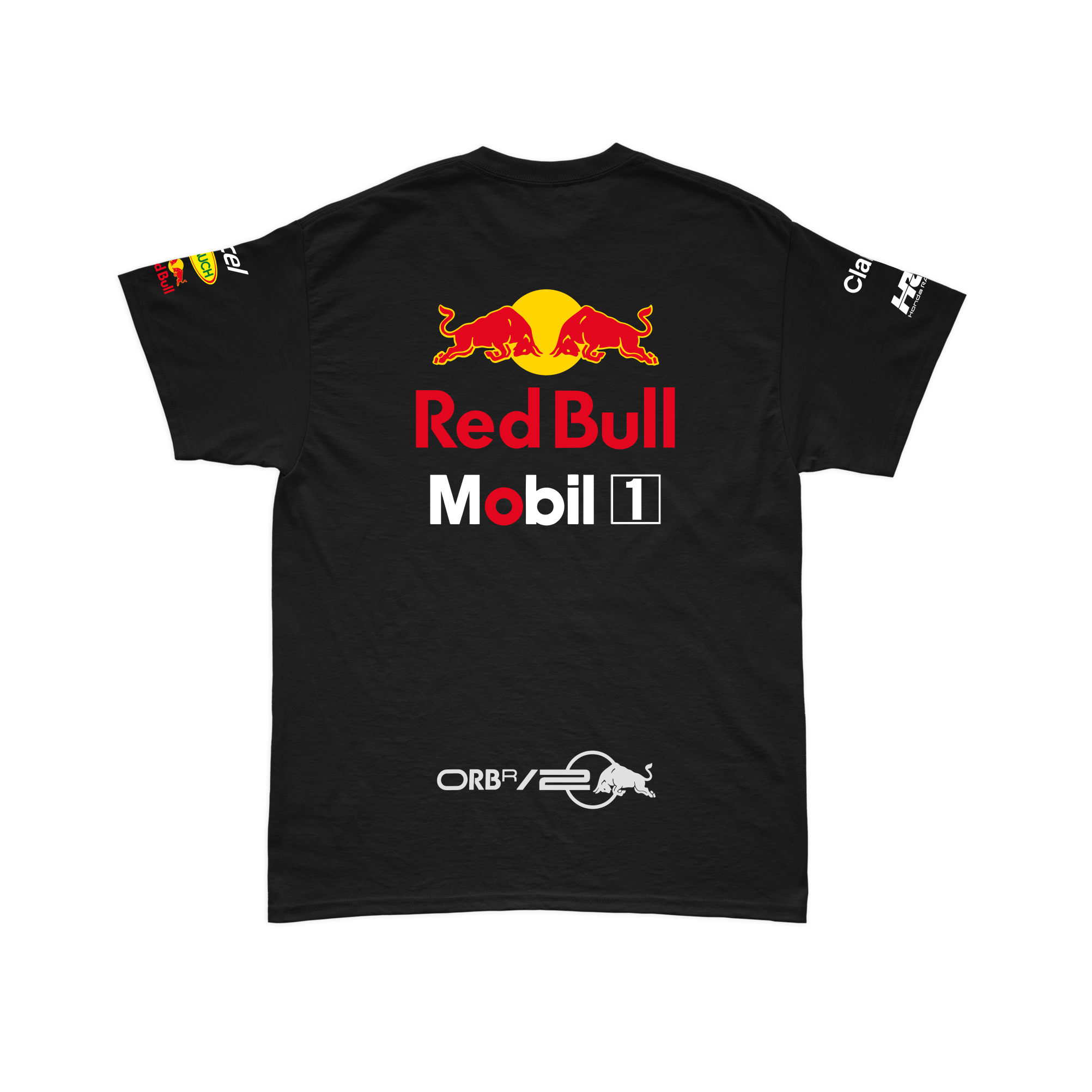 Camiseta Algodão Red Bull Racing 2024 Preta