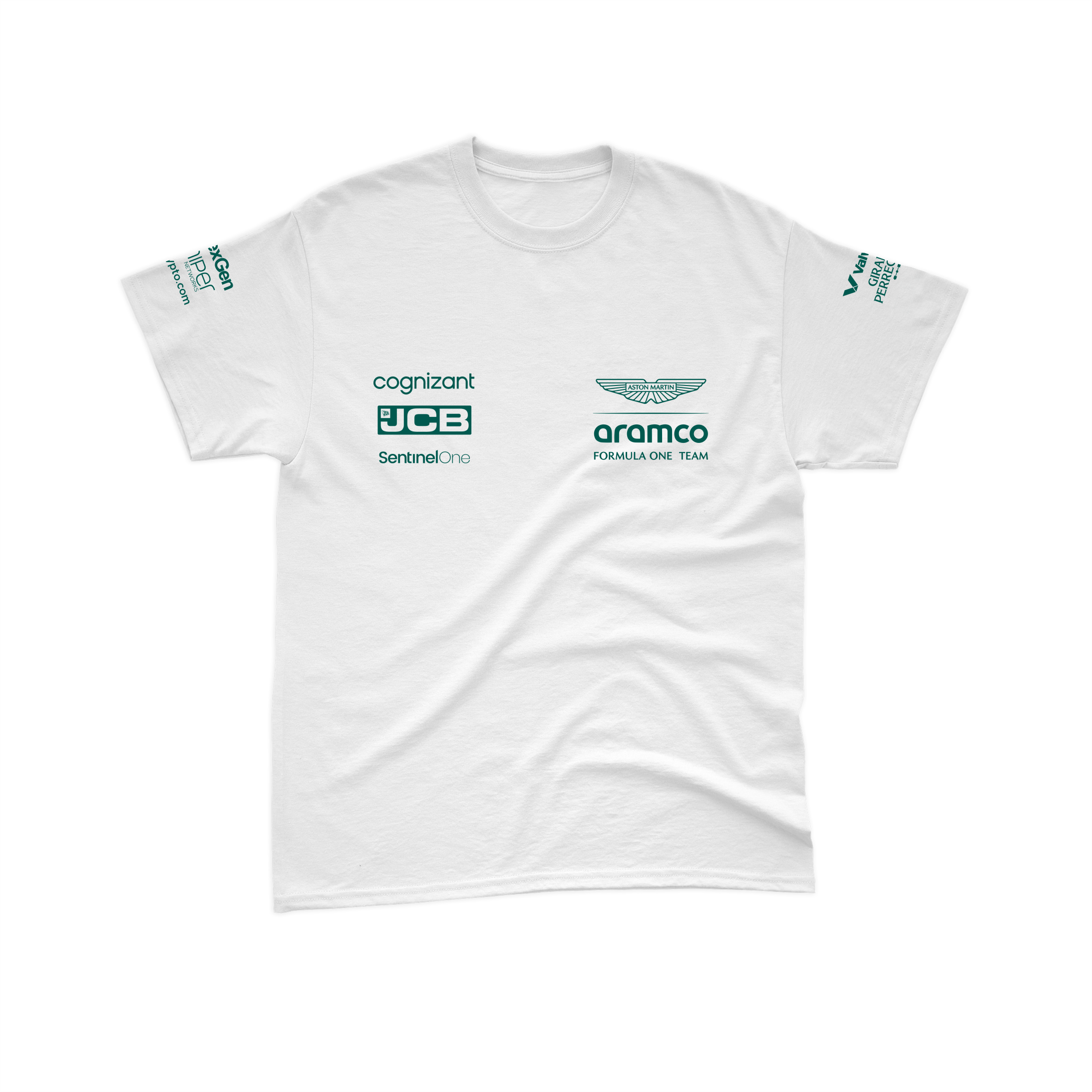 Camiseta Algodão Aston Martin 2024 Branca