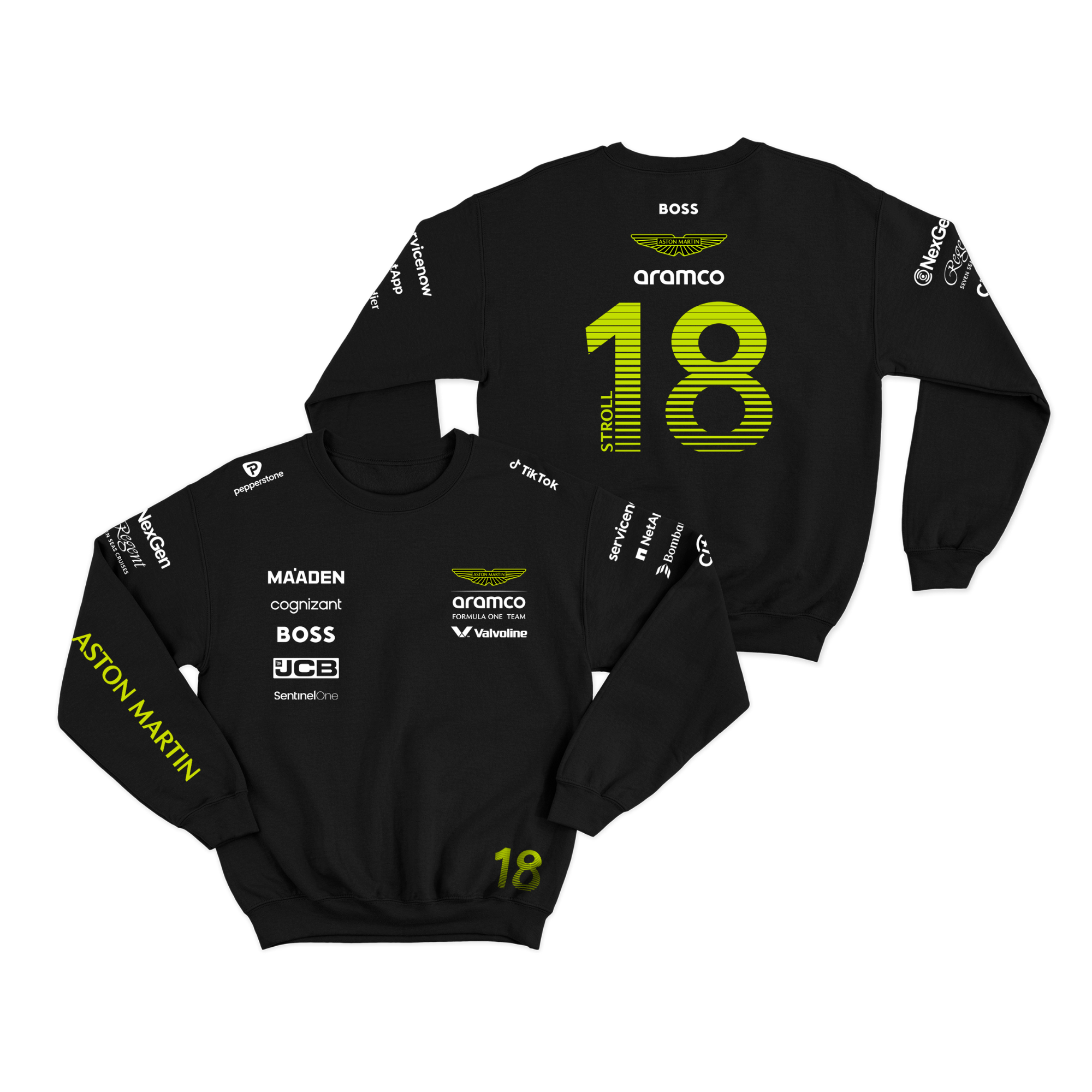 Moletom Aston Martin Lance Stroll 2025 Preto