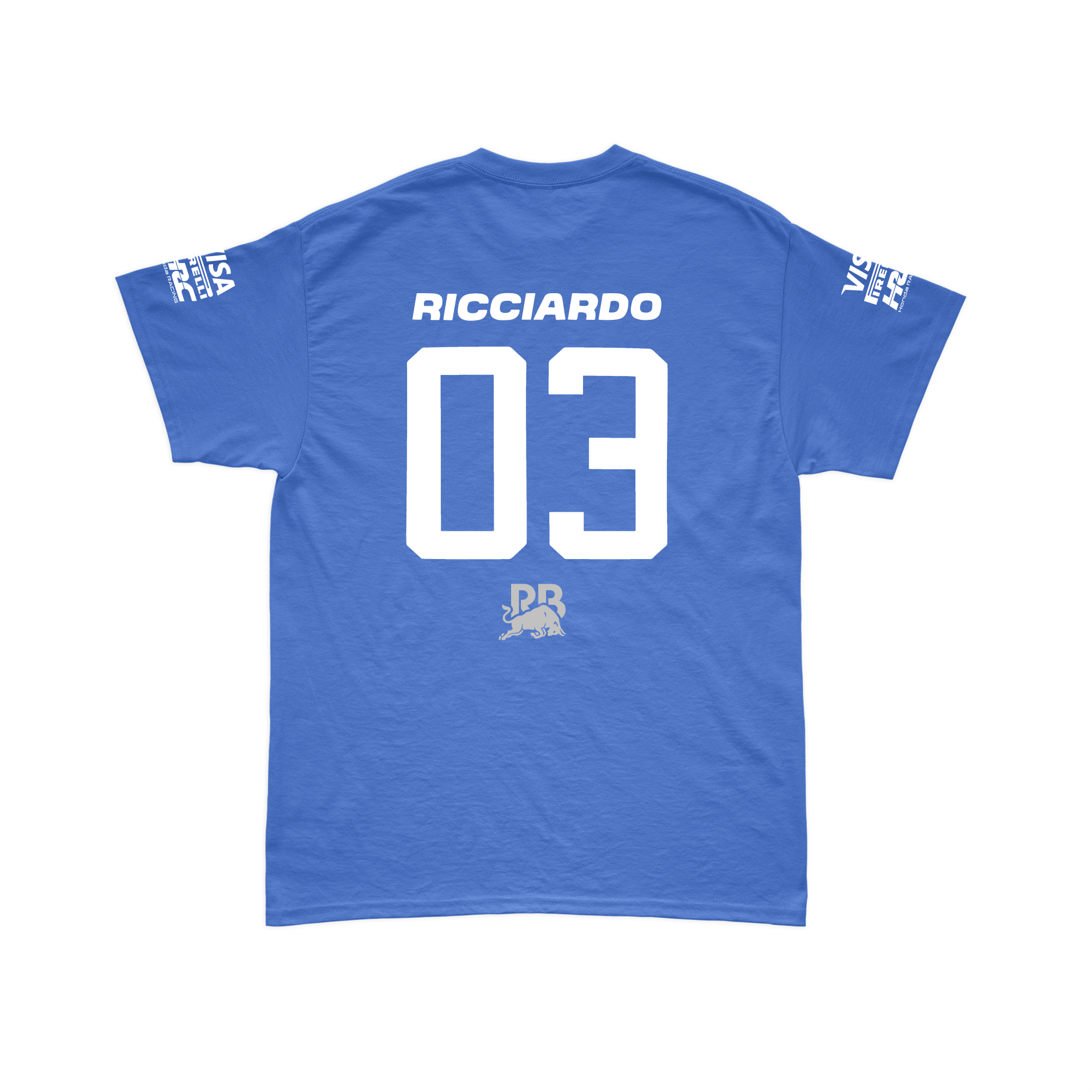 Camiseta Algodão Daniel Ricciardo Visa Racing Bulls Azul Royal 2024