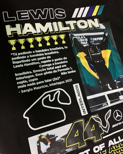 Camiseta Moments Lewis Hamilton Brasil Algodão