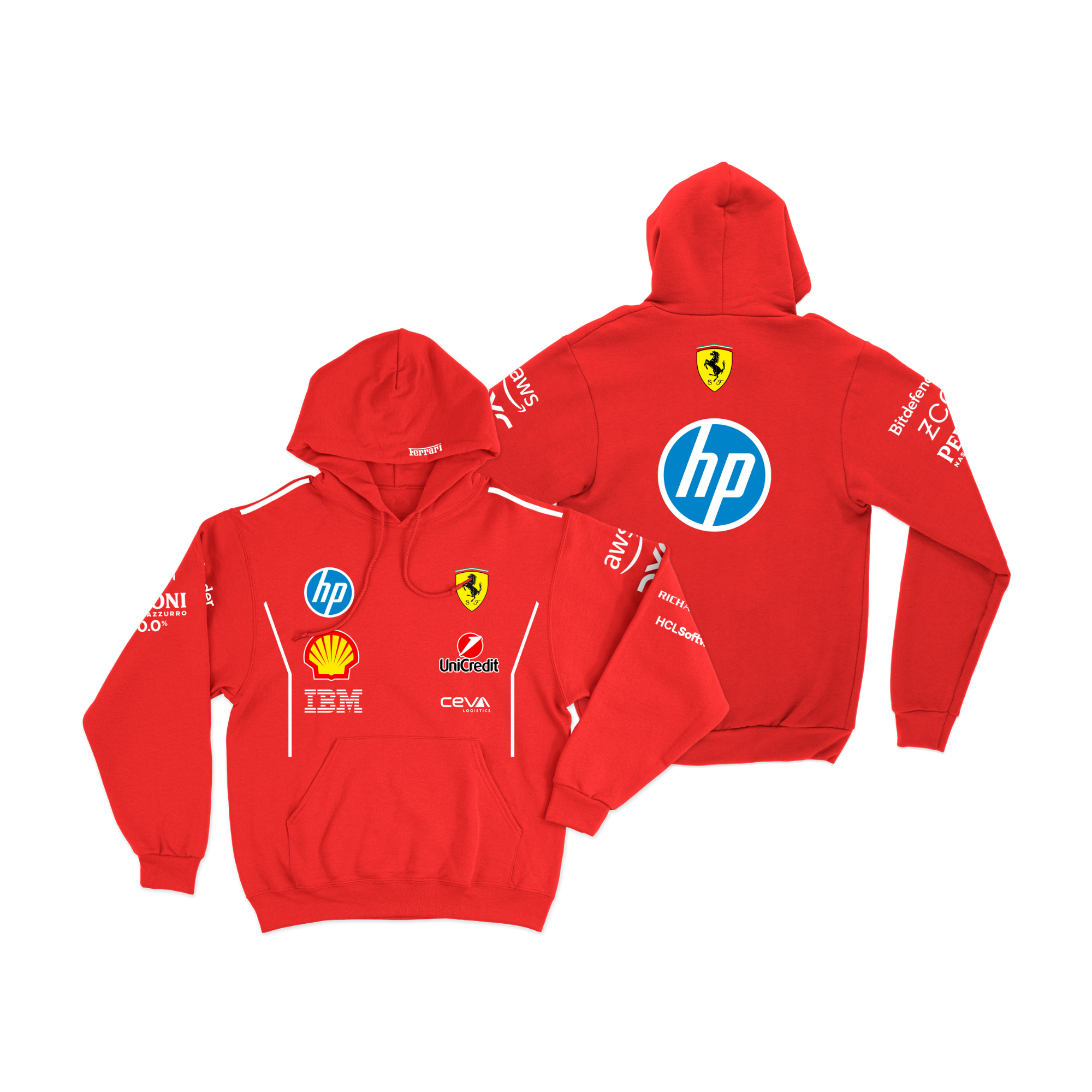 Moletom Canguru Ferrari 2025 Vermelho