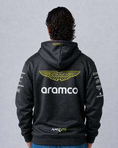 Moletom Canguru Aston Martin 2025 Preto