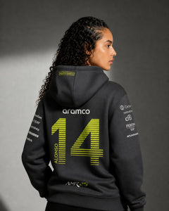 Moletom Canguru Aston Martin Fernando Alonso 2025 Preto