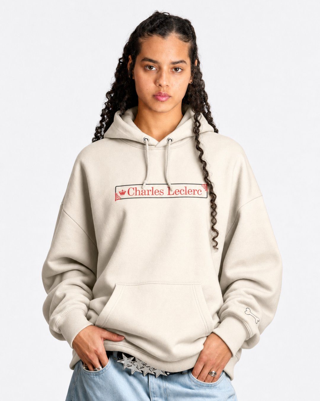 Moletom Canguru Charles Leclerc 2026 Off White