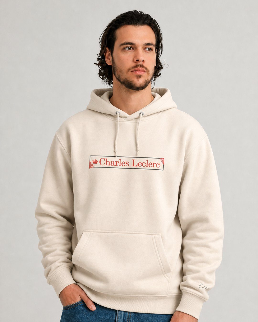 Moletom Canguru Charles Leclerc 2026 Off White