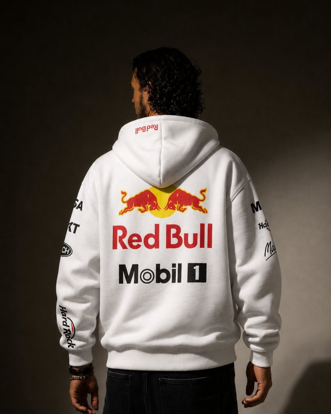 Moletom Canguru Edição Especial Japão Red Bull Branco 2025