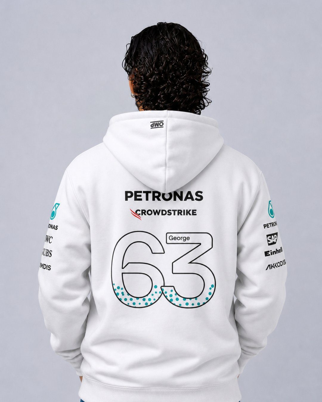 Moletom Canguru George Russell Mercedes AMG 2026 Branco