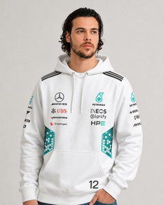 Moletom Canguru Kimi Antonelli Mercedes AMG 2026 Branco