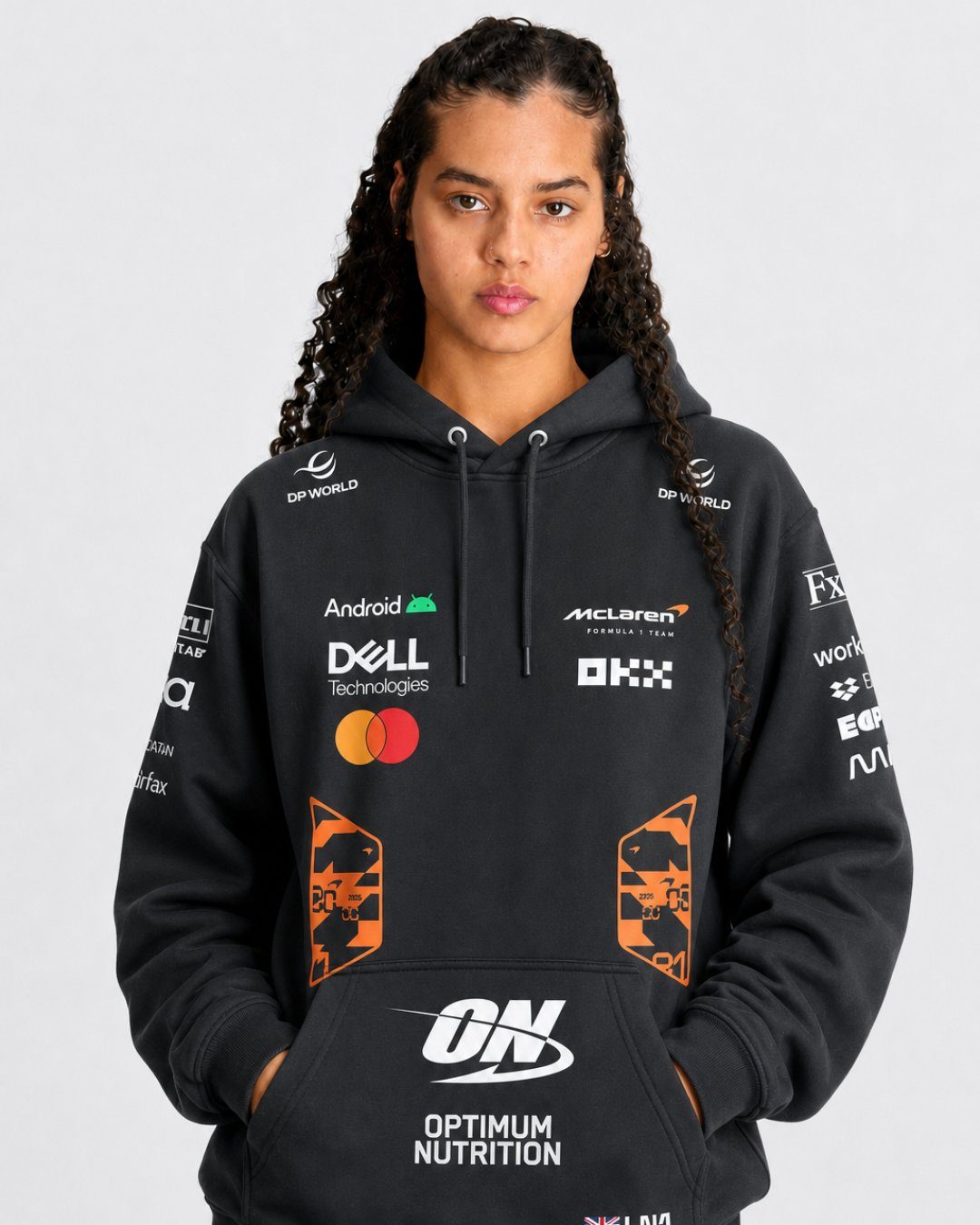 Moletom Canguru Lando Norris McLaren F1 2026 Preto