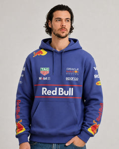 Moletom Canguru Max Verstappen Red Bull 2025 Azul Marinho