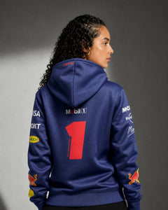 Moletom Canguru Max Verstappen Red Bull 2025 Azul Marinho