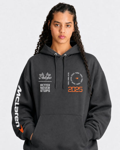 Moletom Canguru McLaren Campeã Construtores 2025 Preto
