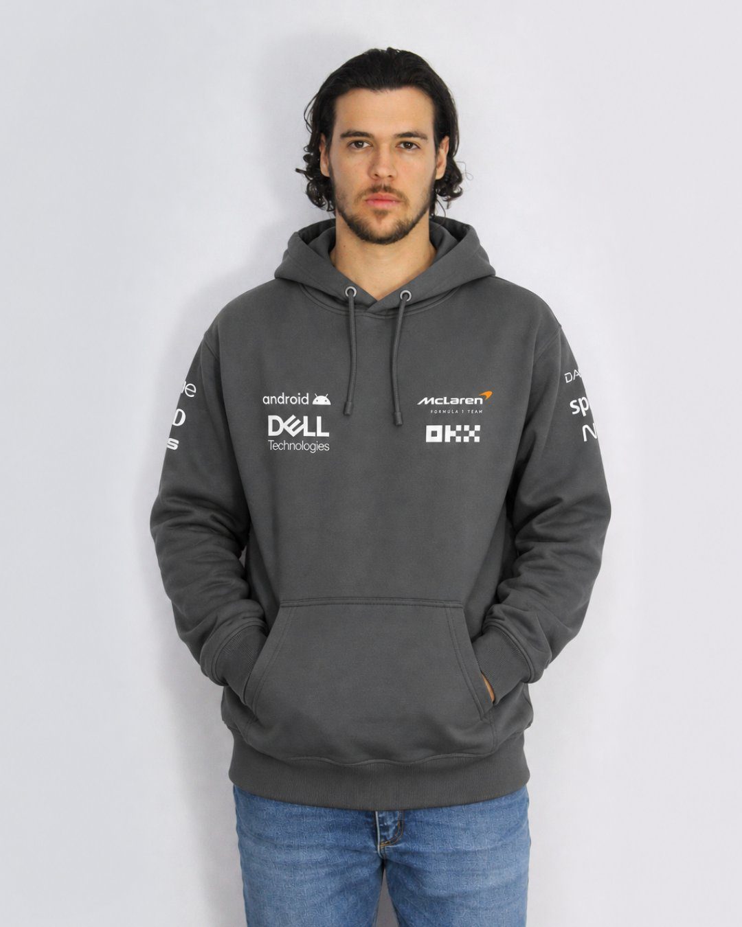 Moletom Canguru McLaren Preto 2024