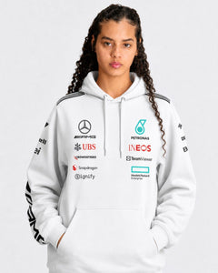 Moletom Canguru Mercedes 2025 Branco