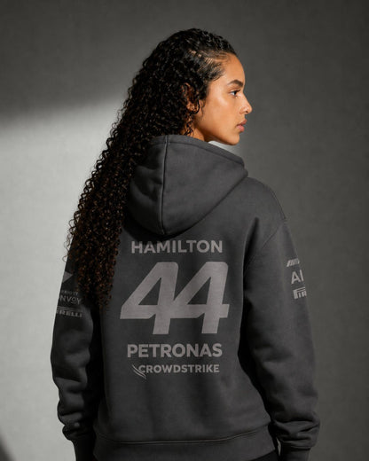 Moletom Canguru Mercedes AMG All Black 2024 Lewis Hamilton