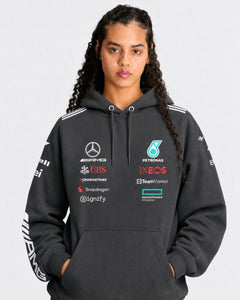 Moletom Canguru Mercedes George Russell 2025 Preto