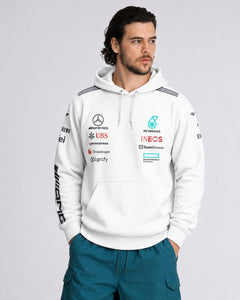 Moletom Canguru Mercedes Kimi Antonelli 2025 Branco