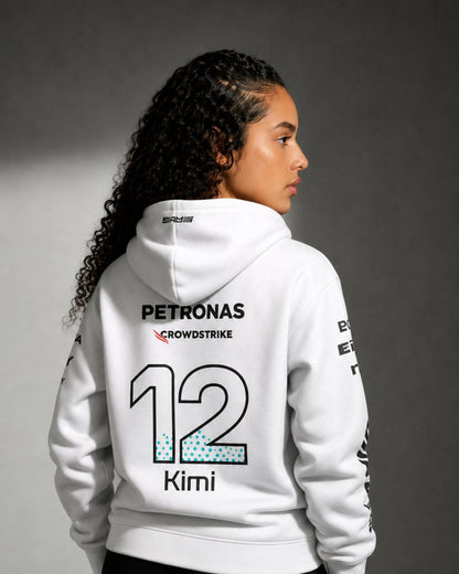 Moletom Canguru Mercedes Kimi Antonelli 2025 Branco