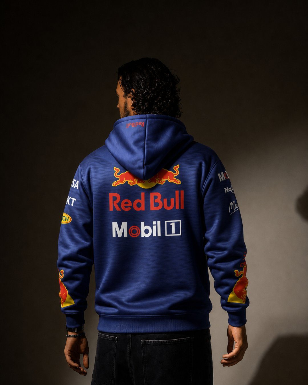 Moletom Canguru Red Bull 2025 Azul Marinho