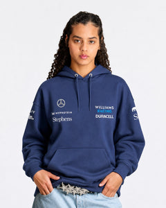 Moletom Canguru Williams Azul Marinho Carlos Sainz