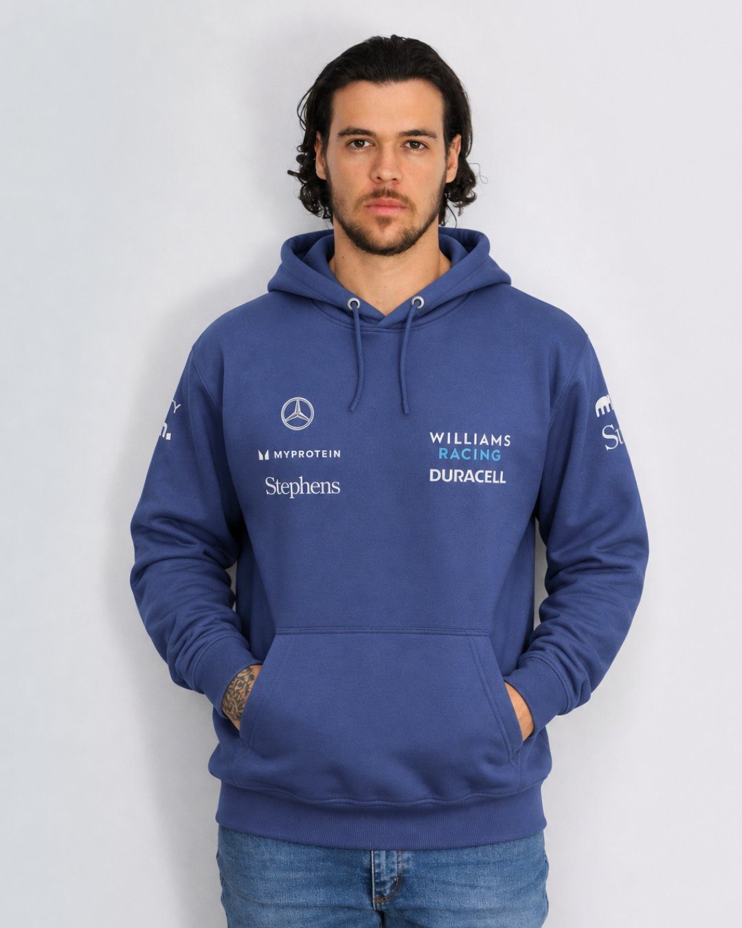 Moletom Canguru Williams Azul Marinho Carlos Sainz