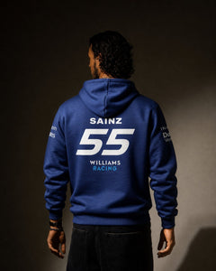 Moletom Canguru Williams Azul Marinho Carlos Sainz