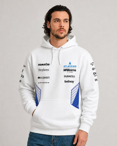 Moletom Canguru Williams F1 2026 Branco