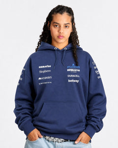 Moletom Canguru Williams F1 2026 Azul Marinho