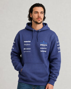 Moletom Canguru Williams F1 2026 Azul Marinho