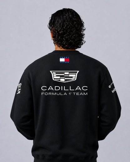 Moletom Careca Cadillac F1 Equipe Preto