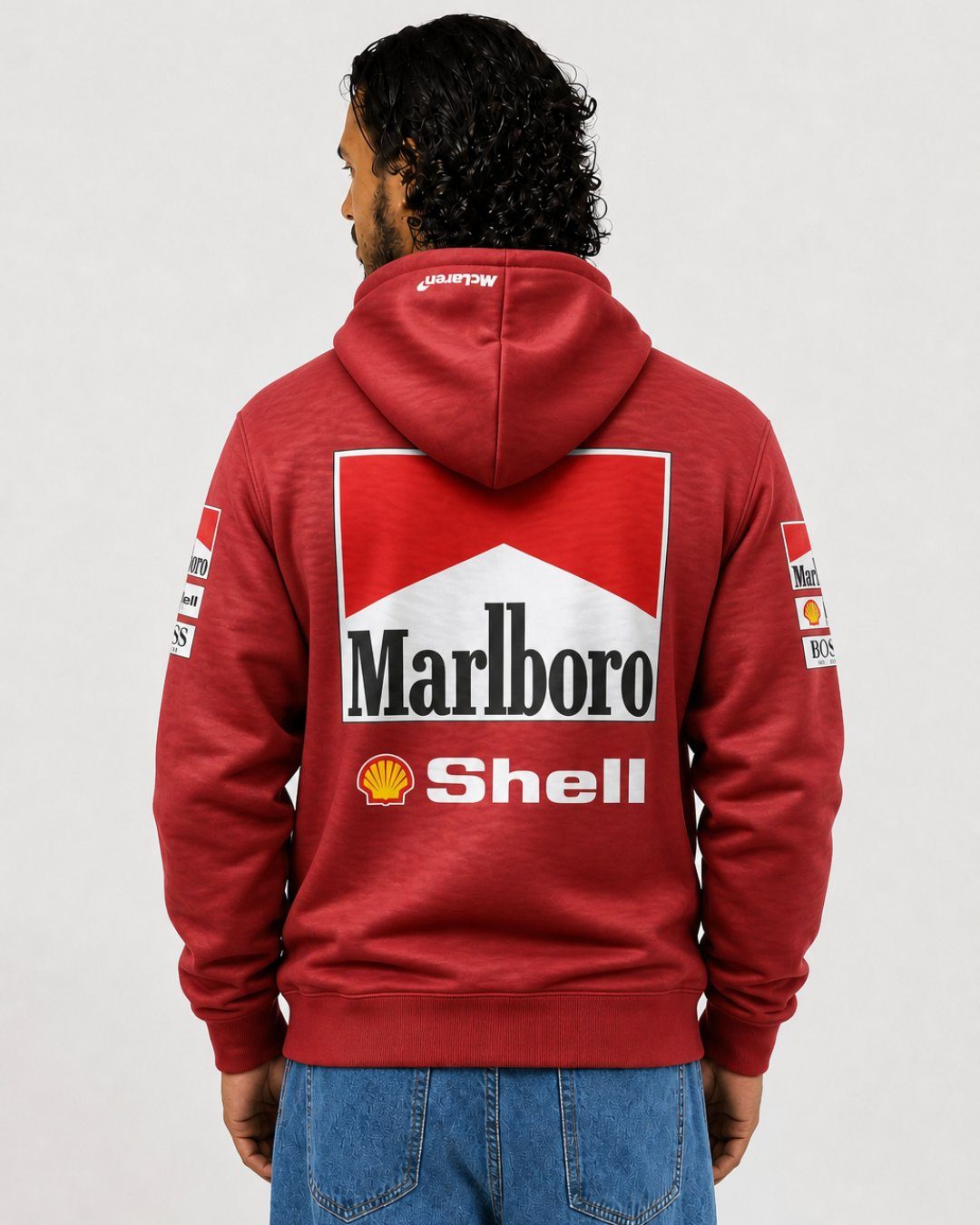 Moletom Mclaren Equipe Retrô Vermelho
