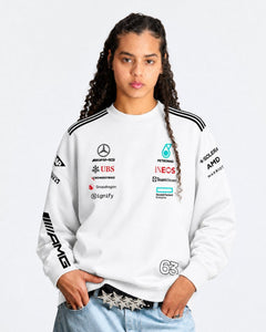 Moletom Mercedes George Russell 2025 Branco
