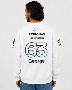 Moletom Mercedes George Russell 2025 Branco