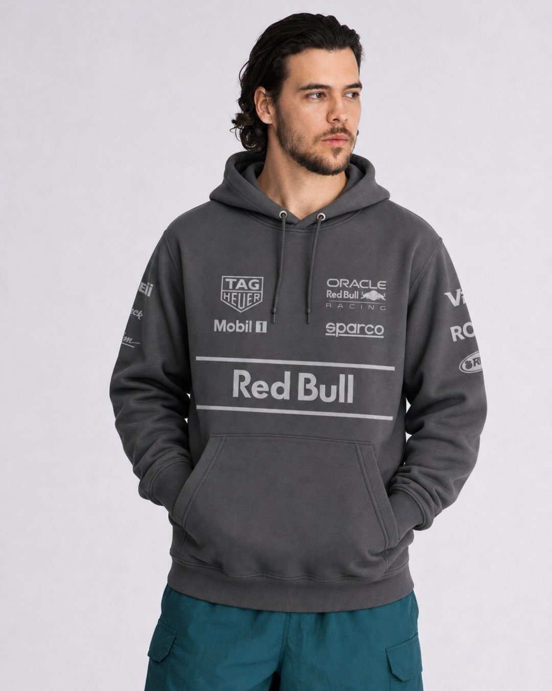 Moletom Redbull Equipe All Black 2025 Preto