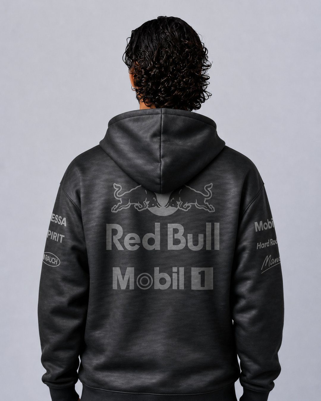 Moletom Redbull Equipe All Black 2025 Preto