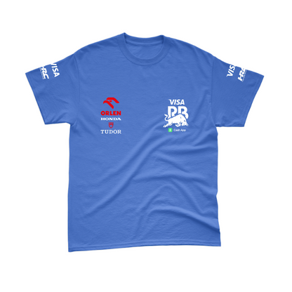 Camiseta Algodão Tsunoda Visa Racing Bulls Azul Royal 2024