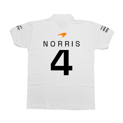 Camisa Polo Lando Norris Mclaren 2024 Branca