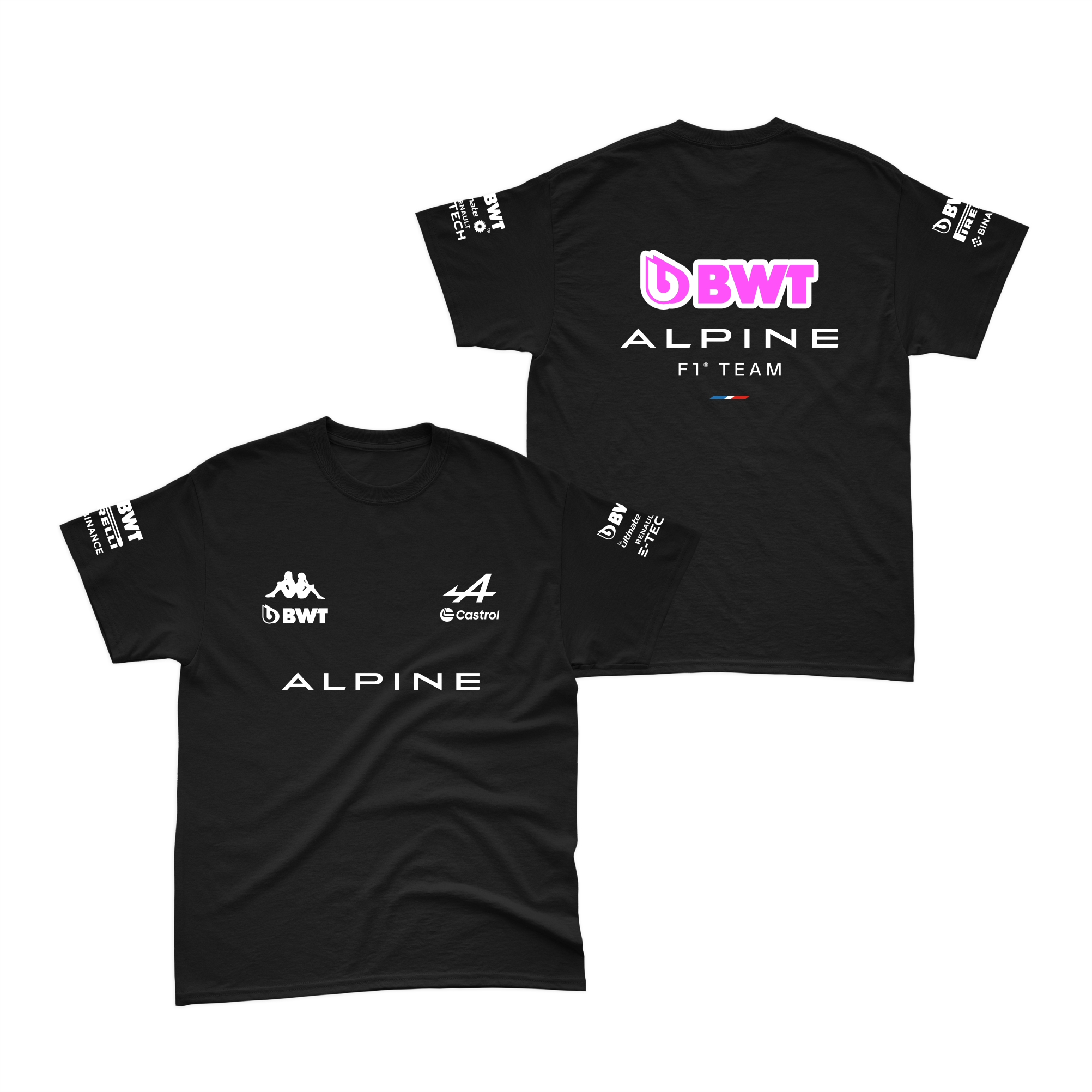 Camiseta Algodão Alpine 2024 Preta