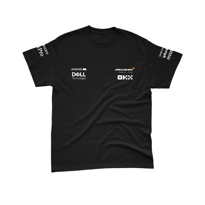 Camiseta Algodão Mclaren 2024 Preta