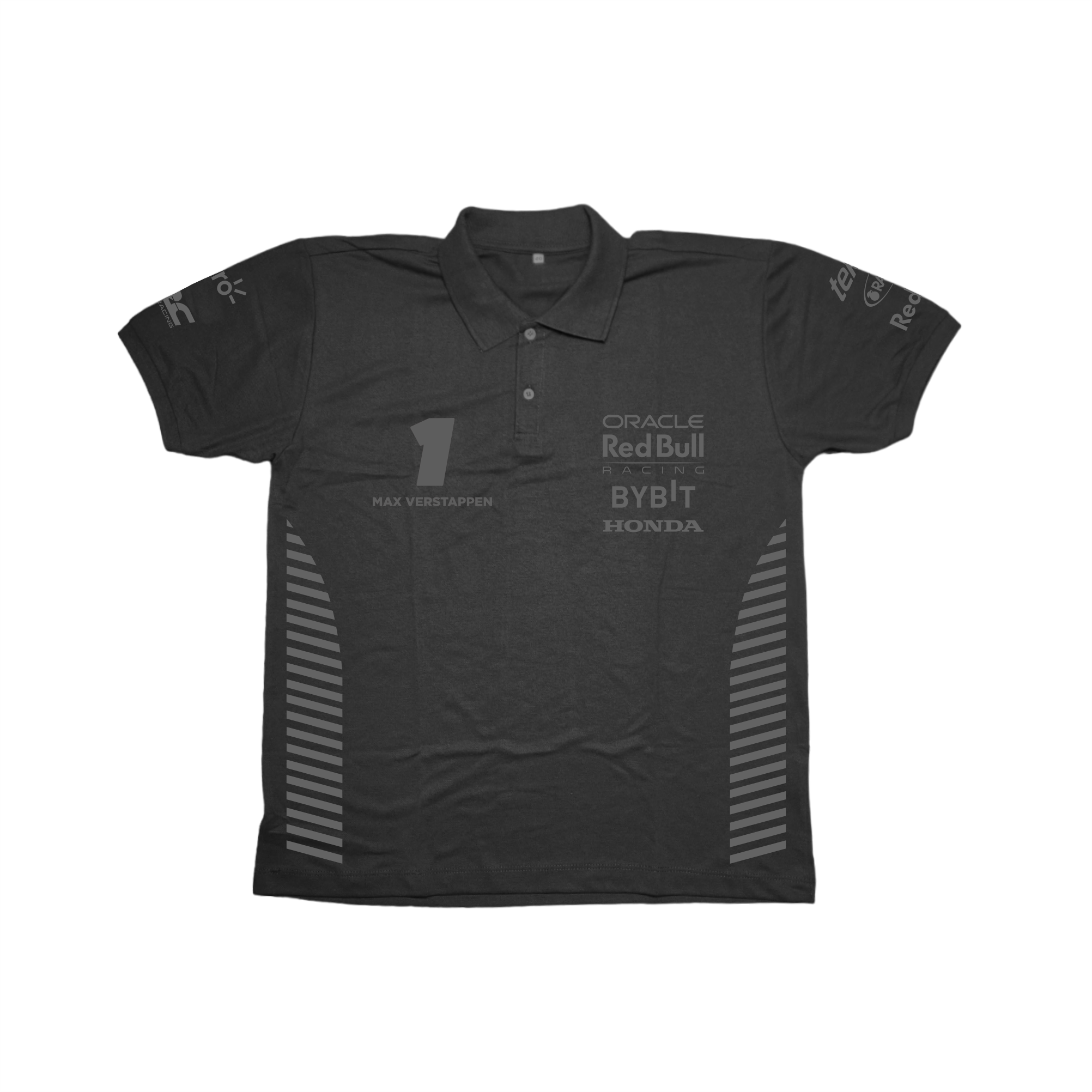 Camisa Polo Max Vertsappen Red Bull Racing 2024 All Black