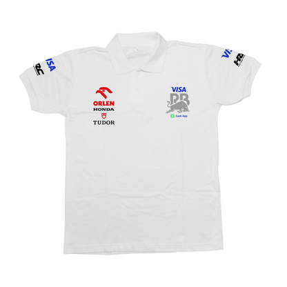 Camisa Polo Visa Racing Bulls Branca 2024