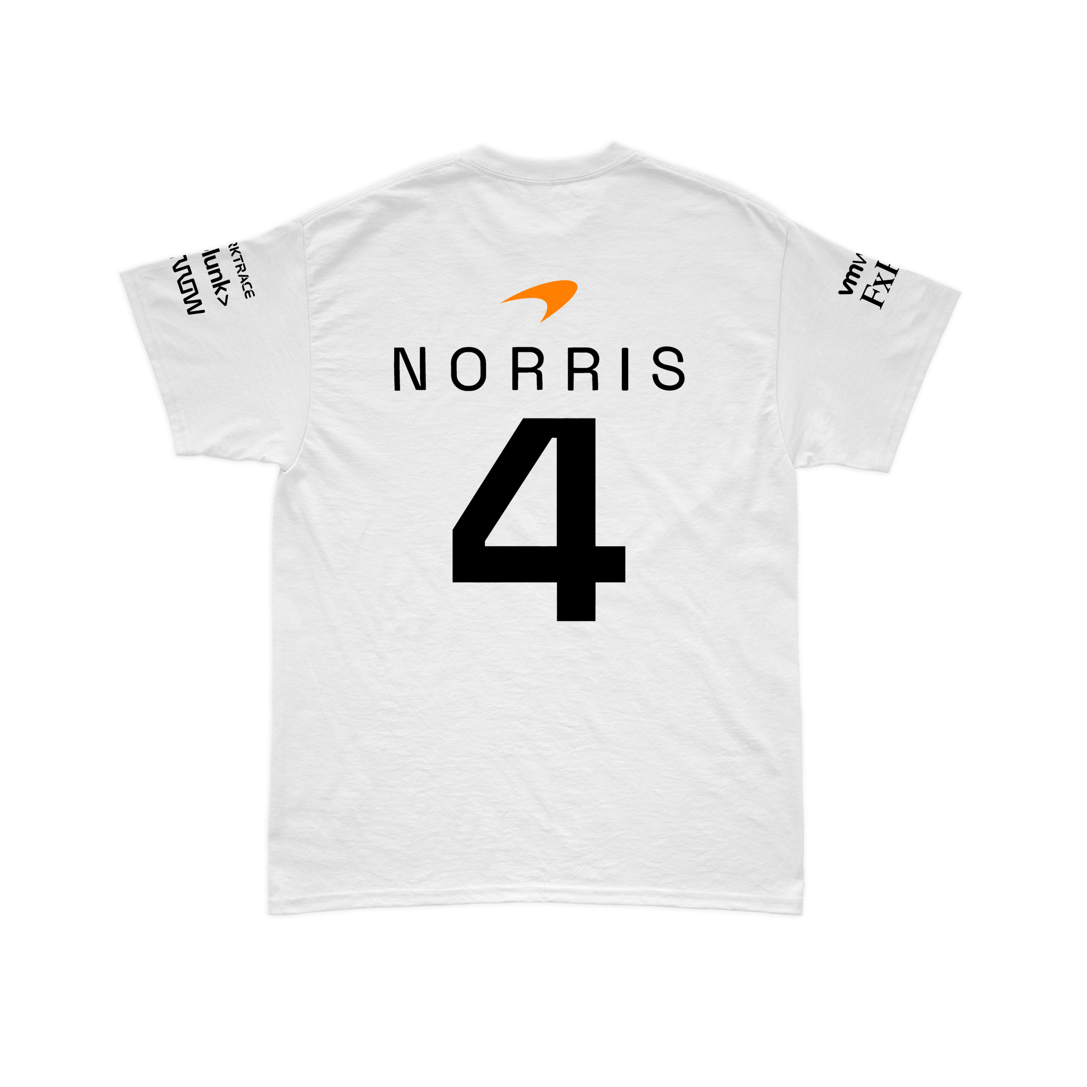 Camiseta Algodão Lando Norris Mclaren 2024 Branca