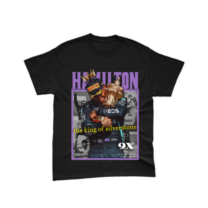 Camiseta Algodão Lewis Hamilton King Of Silverstone 2024