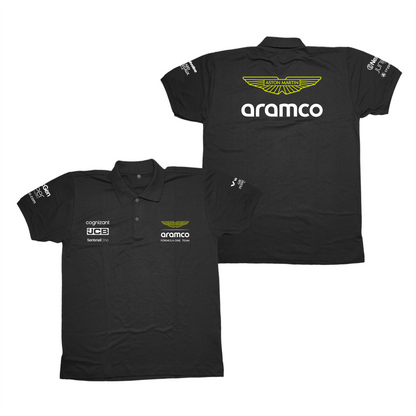 Camisa Polo Aston Martin 2024 Preta