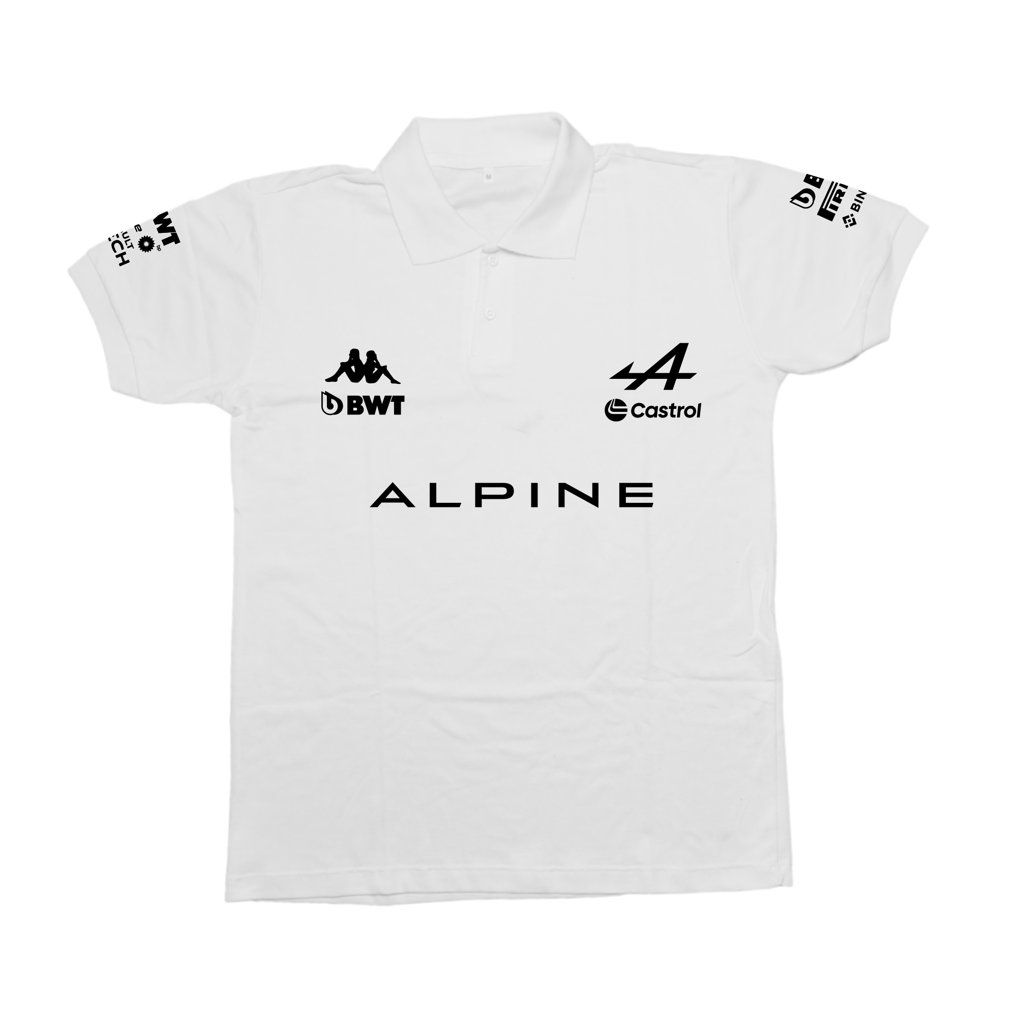 Camisa Polo Estaban Ocon Alpine F1 2024 Branca