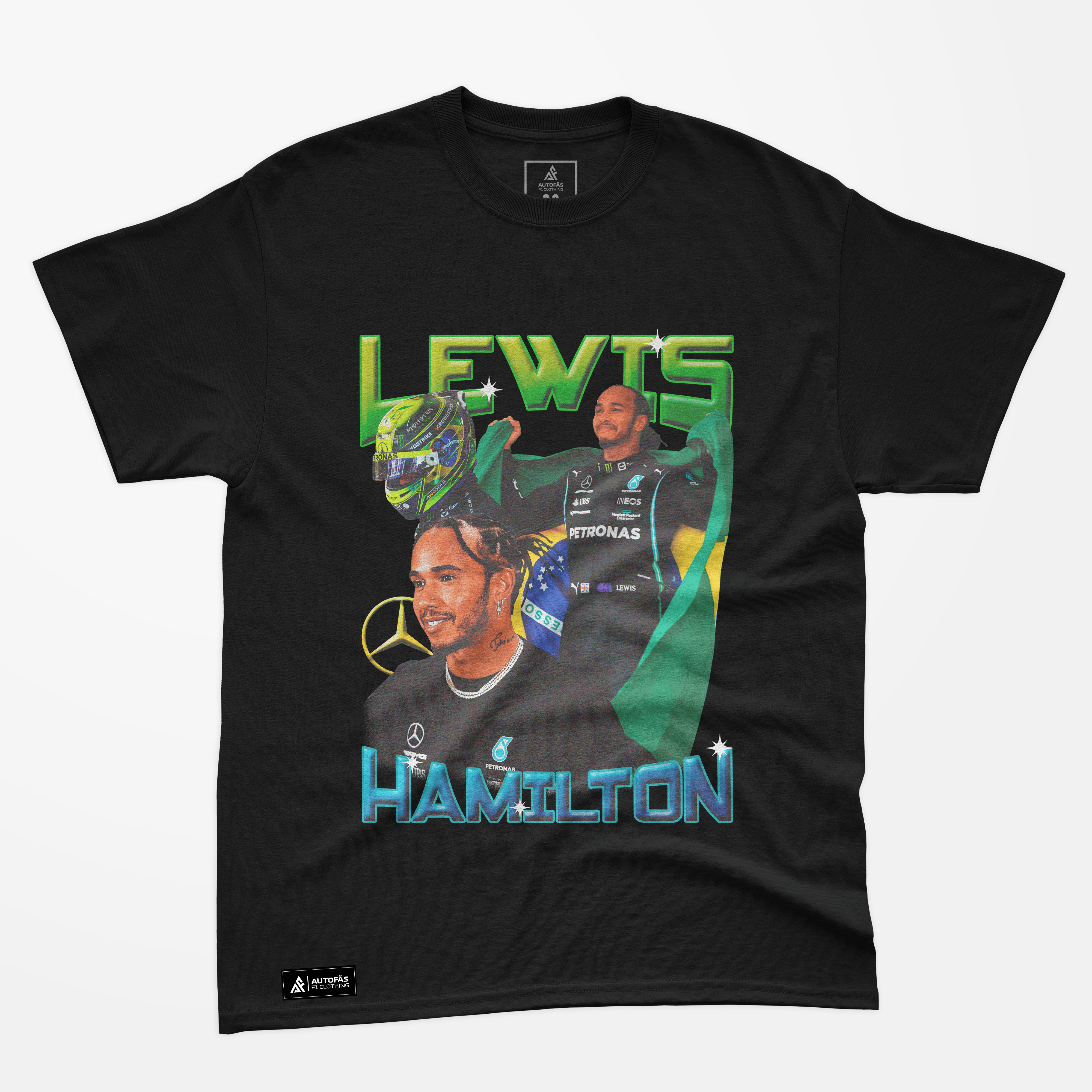 Camiseta Bootleg Lewis Hamilton Brasil - Autofãs Store